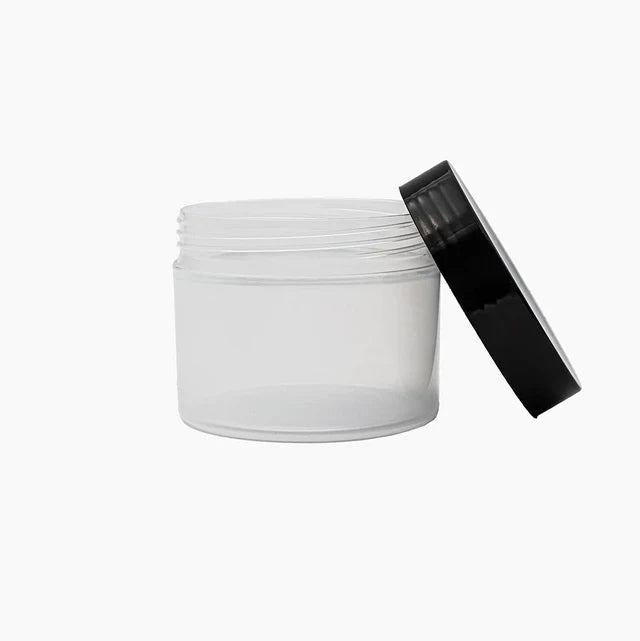 SkinKindle™ 125 g Cosmetic Jar - Natural with Black Lid