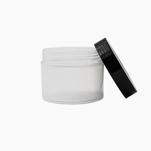 SkinKindle™ 125 g Cosmetic Jar - Natural with Black Lid