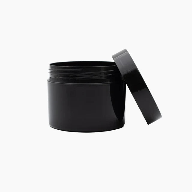 SkinKindle™ 125 g Cosmetic Jar - Black with Black Lid