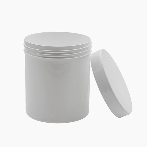 SkinKindle™ 500 g Cosmetic Jar - White with White Lid