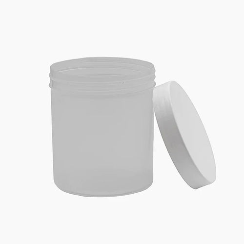 SkinKindle™ 500 g Cosmetic Jar - Natural with White Lid